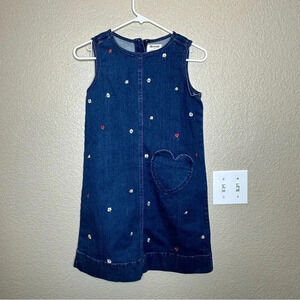 Madewell x Crewcuts girls denim dress size 10